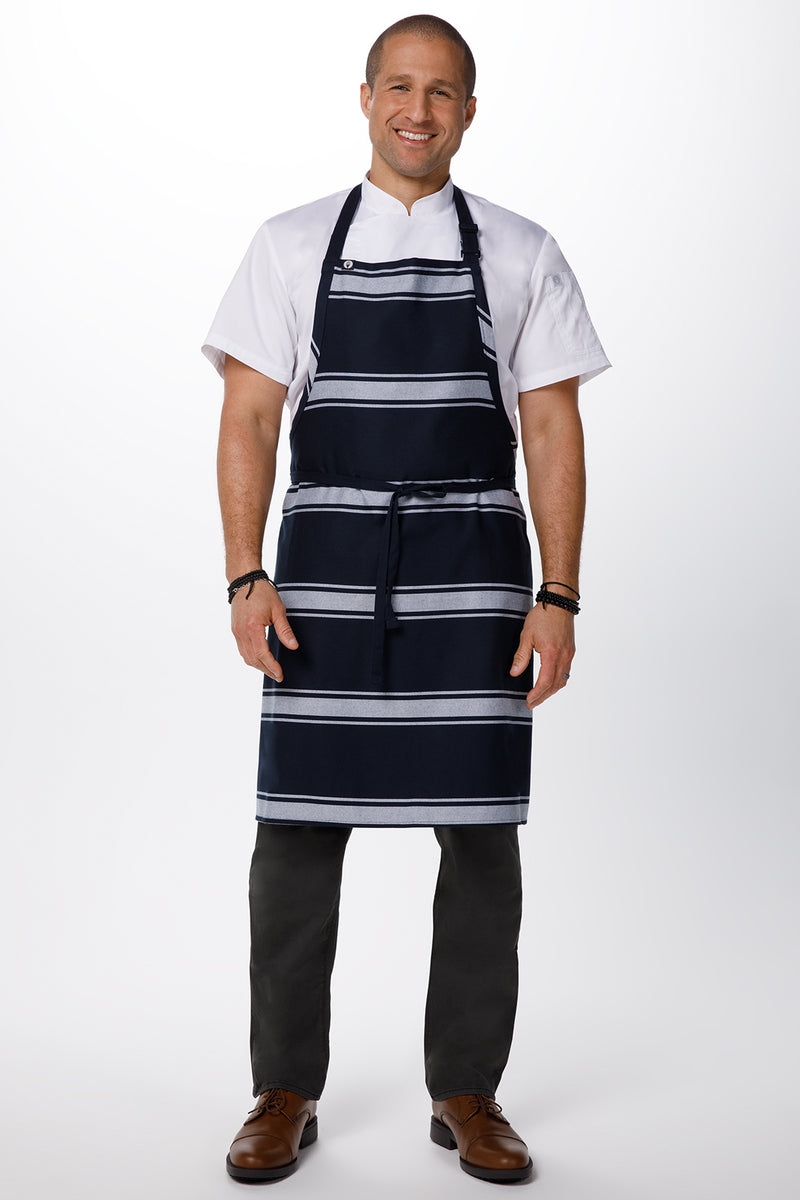 Chef Works - Butcher Stripe Bib Apron - BS