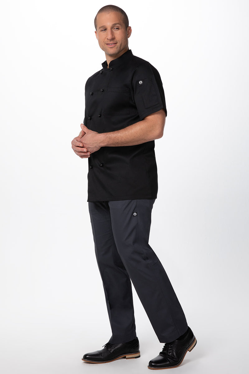 Chef Works - Canberra Basic Chef Jacket - Black - CBBS