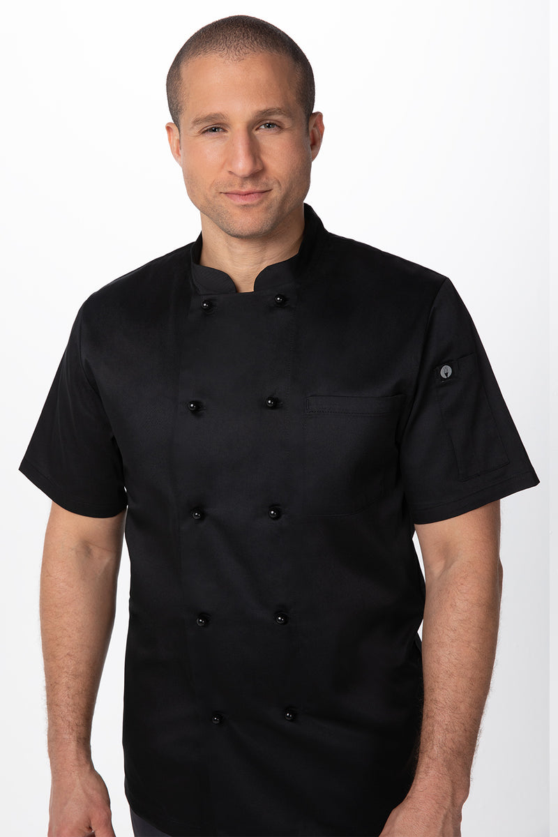 Chef Works - Canberra Basic Chef Jacket - Black - CBBS