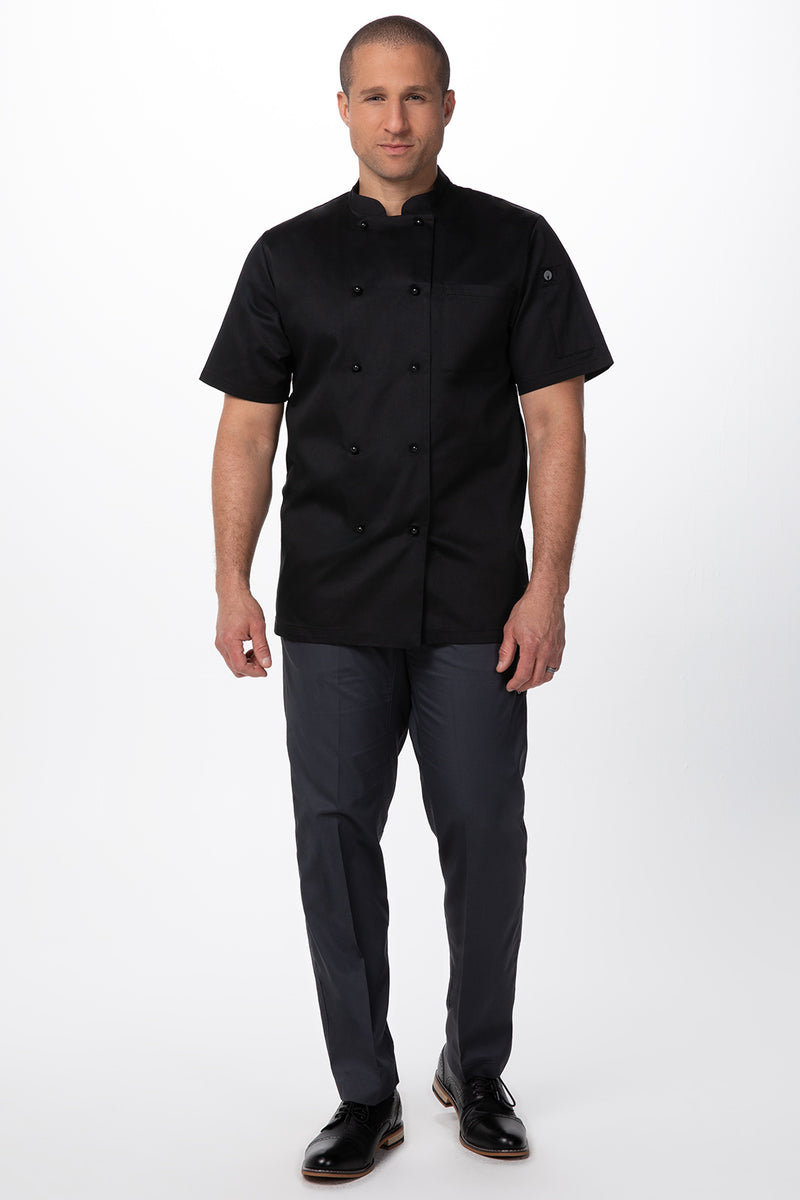 Chef Works - Canberra Basic Chef Jacket - Black - CBBS