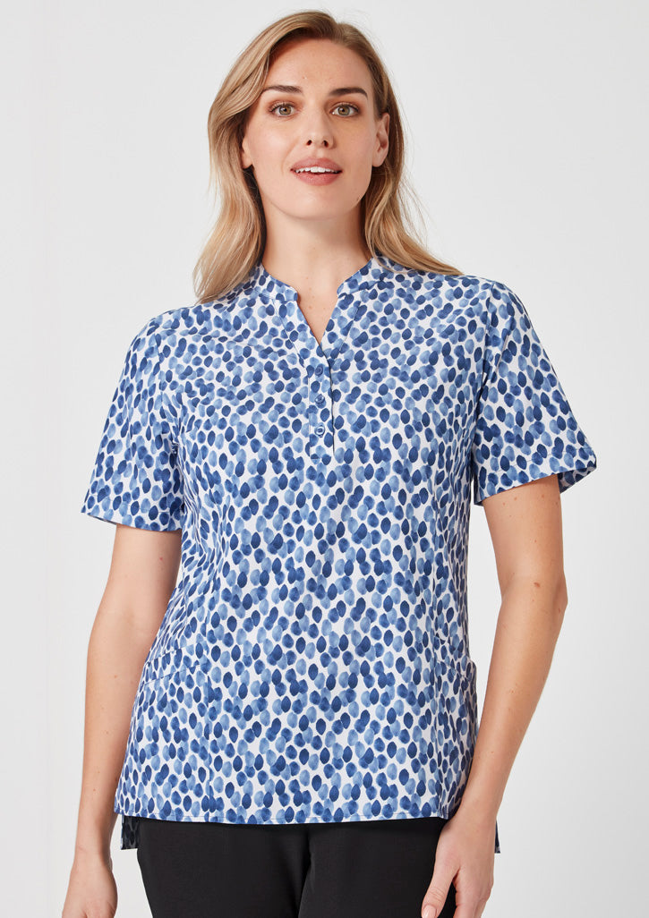 Biz Care - Womens Florence Stardust Print Tunic - CS450LS