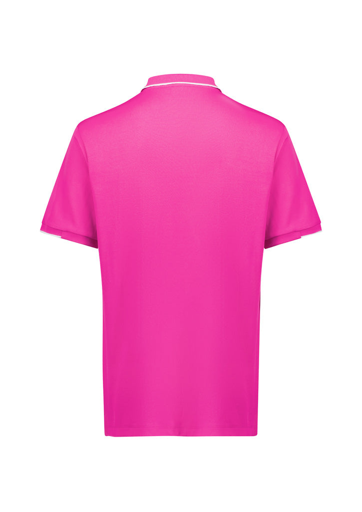 Biz Care - Mens Pink Short Sleeve Polo - CST313MS