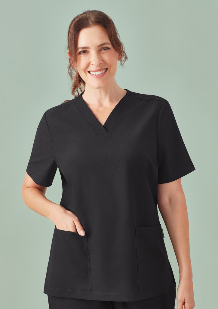 Biz Care - Womens Pulse V-Neck Scrub Top - CU543LS