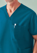 Biz Care - Unisex Pulse V-Neck Scrub Top - CU544US