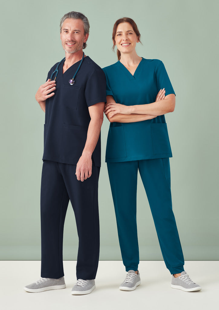 Biz Care - Unisex Pulse V-Neck Scrub Top - CU544US