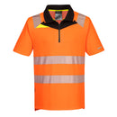 Portwest - DX412 - DX4 Hi-Vis Zip Polo Shirt S/S