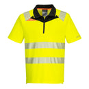 Portwest - DX412 - DX4 Hi-Vis Zip Polo Shirt S/S