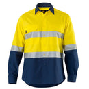 Rsea - Eleven Workwear AEROCOOL Spliced Hi-Vis Perforated 3M™ 'Hoop' Taped Shirt - E1370ST