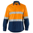 Rsea - Eleven Workwear AEROCOOL Spliced Hi-Vis Perforated 3M™ 'Hoop' Taped Shirt - E1370ST