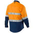 Rsea - Eleven Workwear AEROCOOL Spliced Hi-Vis Perforated 3M™ 'Hoop' Taped Shirt - E1370ST