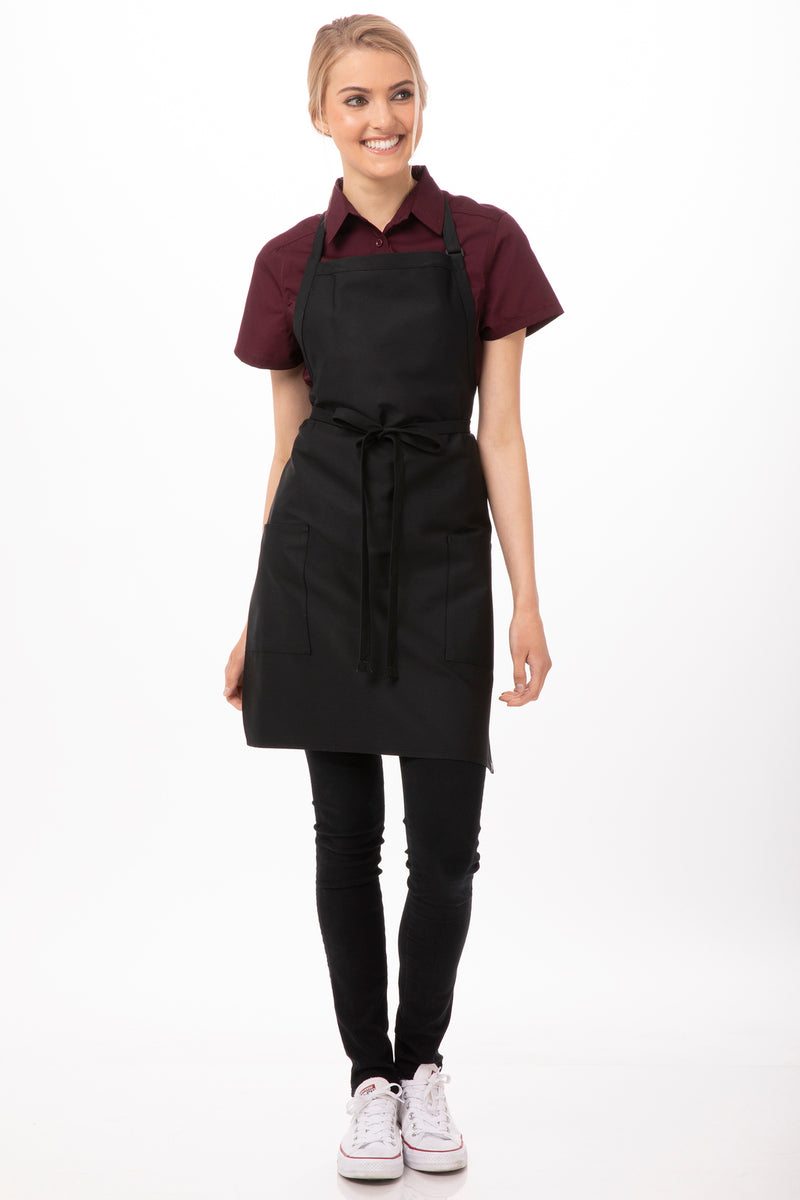 Chef Works - Two Patch Pocket Bib Apron - F53