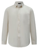 Winning Spirit - Mens Smart Casual Cotton Blend L/S Shirt - M7009L