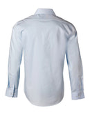 Winning Spirit -Men's Self Stripe Long Sleeve Shirt-M7100L
