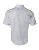 Winning Spirit-Men's Self Stripe Short Sleeve Shirt-M7100S