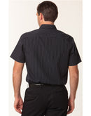 Winning Spirit-Men's Pin Stripe Short Sleeve Shirt-M7221
