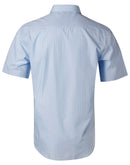 Winning Spirit-Men's Pin Stripe Short Sleeve Shirt-M7221