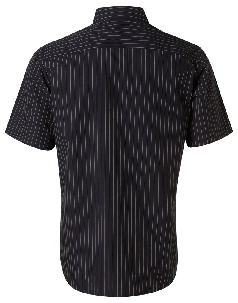 Winning Spirit-Men's Pin Stripe Short Sleeve Shirt-M7221