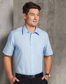 Winning Spirit-Men's Pin Stripe Short Sleeve Shirt-M7221