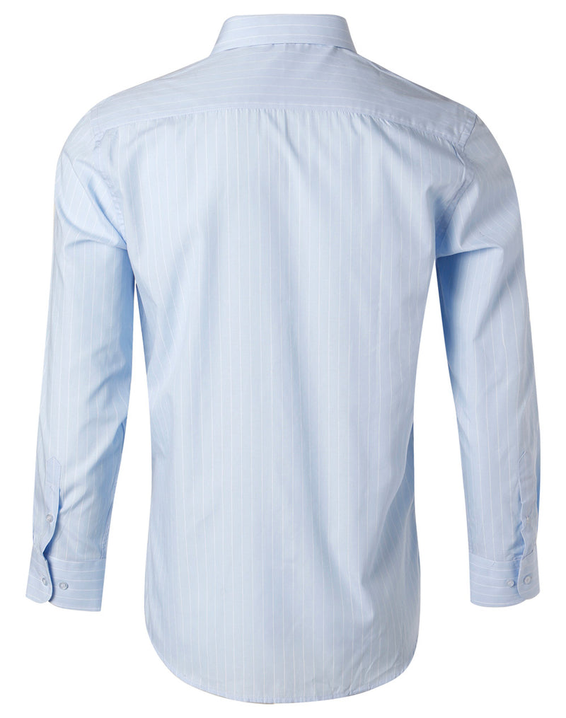 Winning Spirit-Men's Pin Stripe Long Sleeve Shirt -M7222