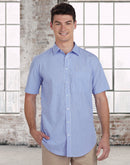 Winning Spirit-Men’s Gingham Check Short Sleeve Shirt-M7300S