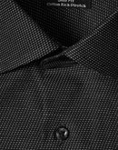 Winning Spirit-Ascot Mens Long Sleeve Dot  Jacquard Stretch Shirt-M7400L