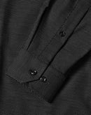 Winning Spirit-Ascot Mens Long Sleeve Dot  Jacquard Stretch Shirt-M7400L