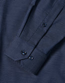 Winning Spirit-Ascot Mens Long Sleeve Dot  Jacquard Stretch Shirt-M7400L