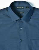 Winning Spirit-Ascot Mens Long Sleeve Dot  Jacquard Stretch Shirt-M7400L