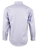 Winning Spirit-Men's Dot Contrast Long Sleeve Shirt-M7922