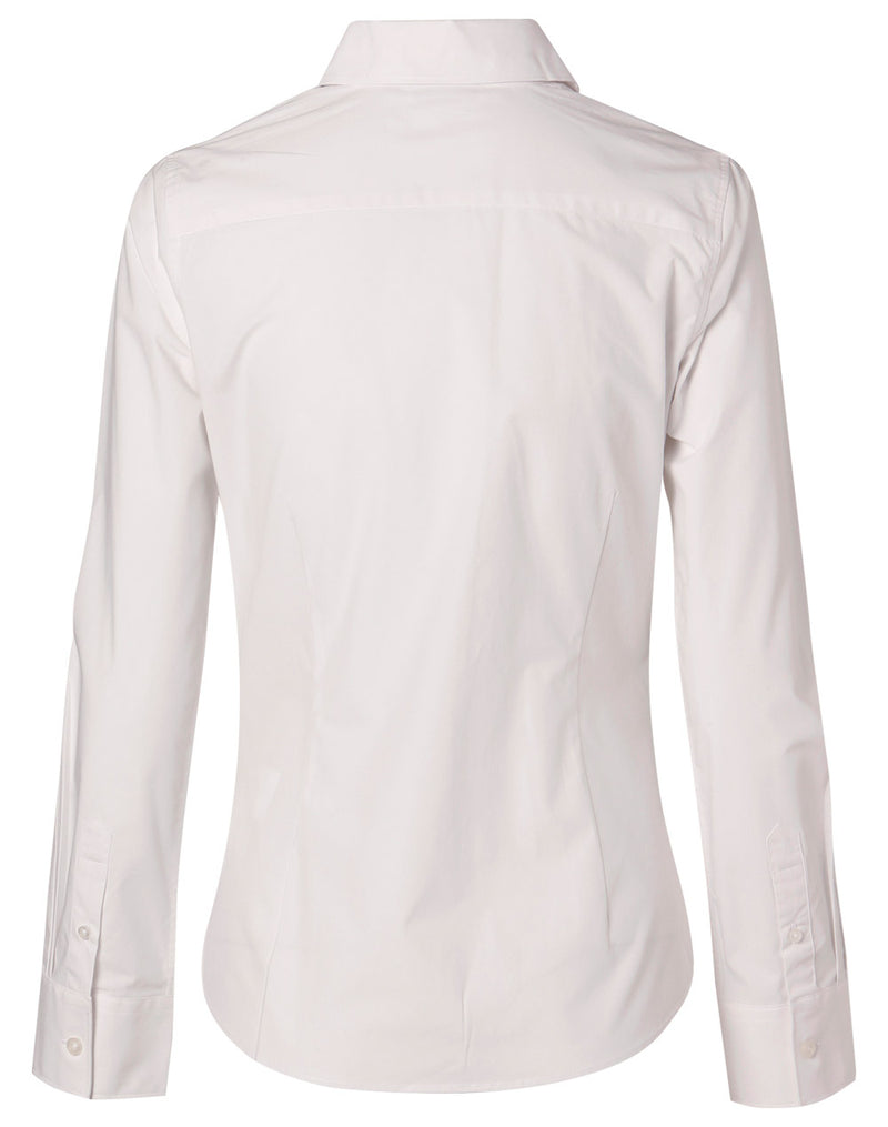 Winning Spirit -Women's Fine Twill Long Sleeve Shirt-M8030L