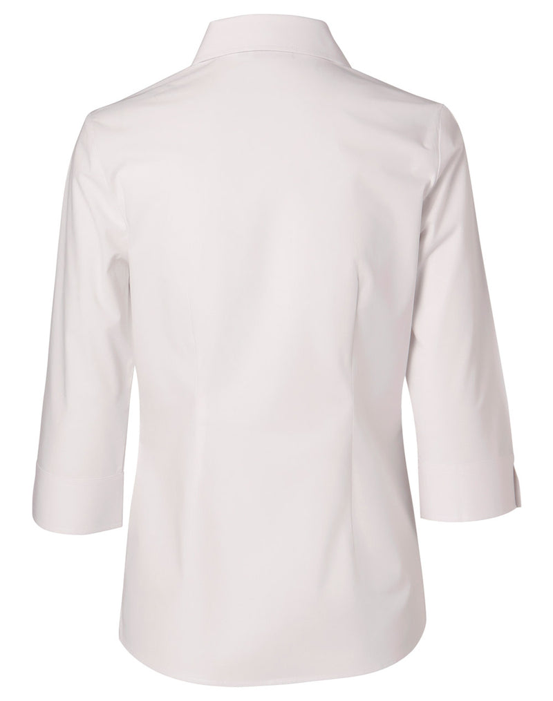 Winning Spirit -Women's Fine Twill 3/4 Sleeve Shirt-M8030Q