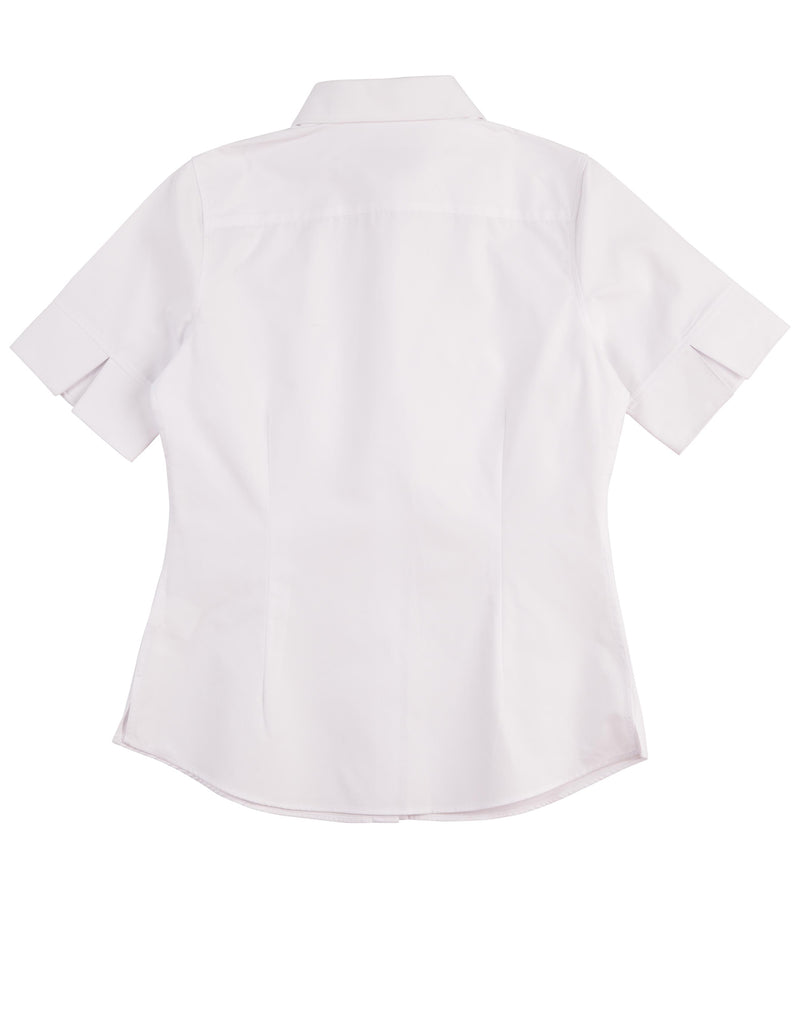 Winning Spirit-Women's CVC Oxford Short Sleeve Shirt-M8040S