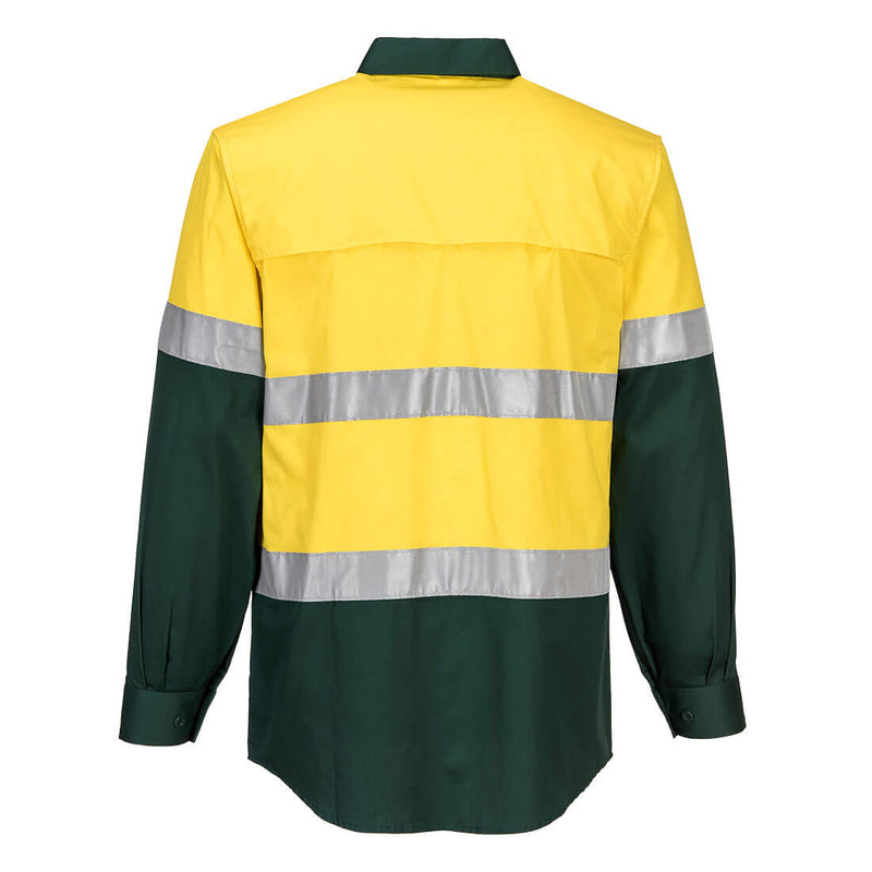 Portwest - MA801 - Hi-Vis Two Tone Lightweight Long Sleeve Shirt with Tape