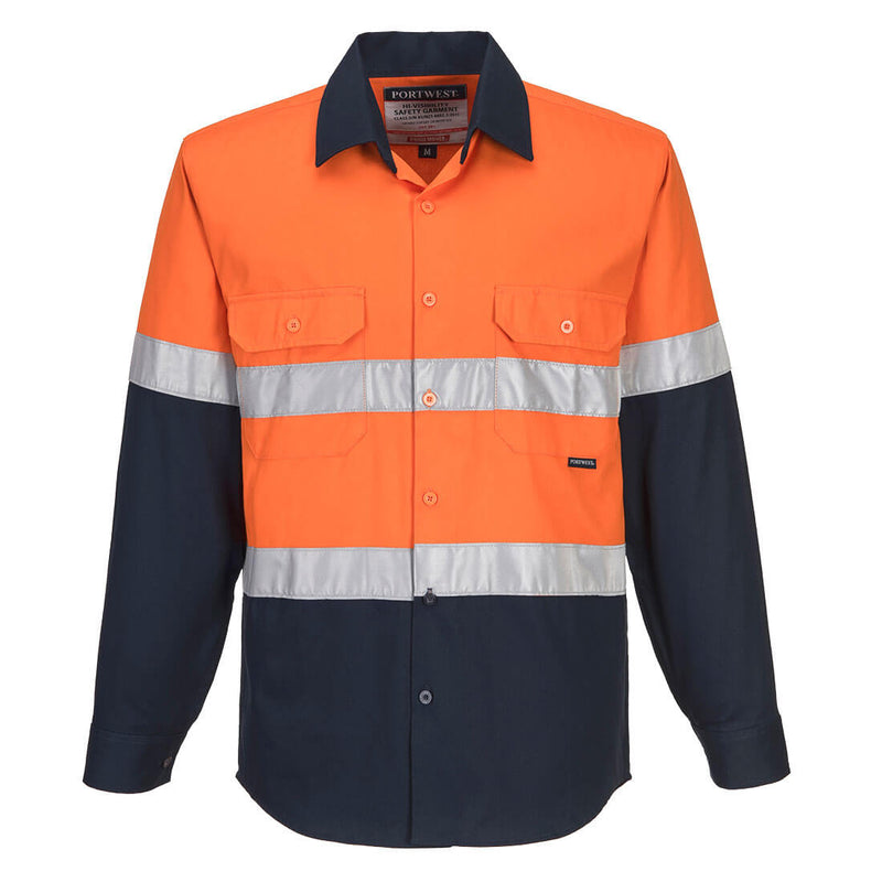 Portwest - MA803 - Industrial Long Sleeve D/N Shirt