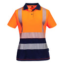 Portwest - ML210 - Hi-Vis Womens Cotton Comfort Contrast Polo Shirt S/S