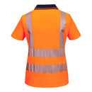 Portwest - ML210 - Hi-Vis Womens Cotton Comfort Contrast Polo Shirt S/S