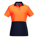 Portwest - ML211 - Hi-Vis Women's Cotton Comfort Contrast Class D Polo Shirt S/S