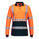 Portwest - ML212 - Hi-Vis Women's Cotton Comfort Polo Shirt L/S