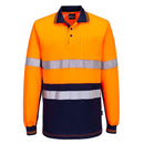 Portwest - MP413 - Hi-Vis Class D/N Cotton Comfort Contrast Polo Shirt L/S