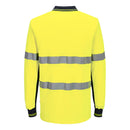 Portwest - MP413 - Hi-Vis Class D/N Cotton Comfort Contrast Polo Shirt L/S