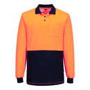Portwest - MP414 - Hi-Vis Cotton Comfort Contrast Class D Polo Shirt L/S