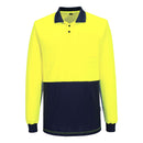 Portwest - MP414 - Hi-Vis Cotton Comfort Contrast Class D Polo Shirt L/S