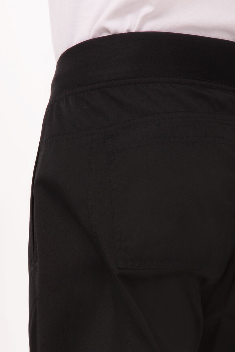 Chef Works - Lightweight Slim Chef Pants - Black - PBN01