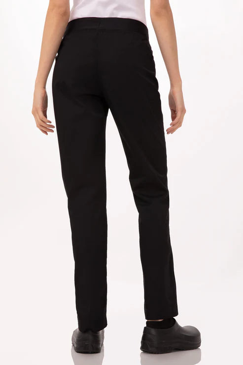 Chef Works - Lightweight Womens Slim Chef Pants - Black - PBN01W