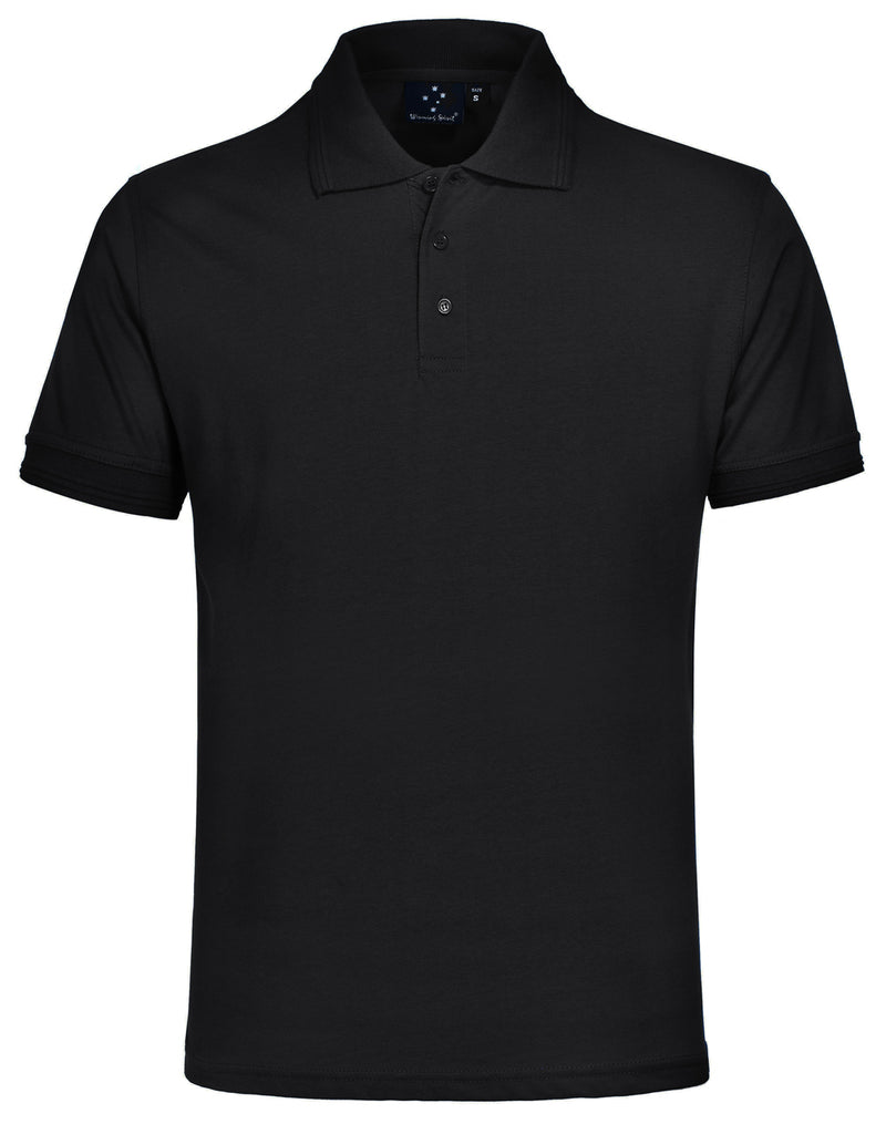 Winning Spirit-Contrast Jersey Knit Short Sleeve Polo-Unisex-PS05