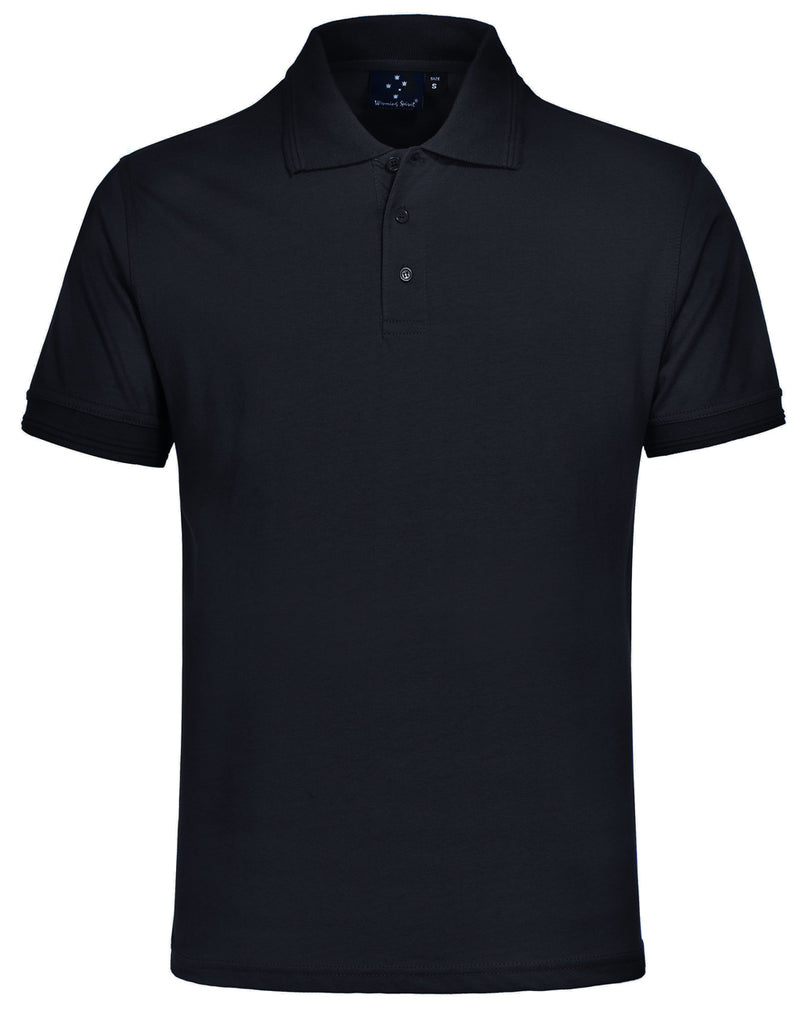 Winning Spirit-Contrast Jersey Knit Short Sleeve Polo-Unisex-PS05