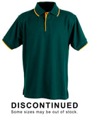 Winning Spirit -Men's Contrast Pique Short Sleeve Polo -PS08