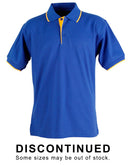 Winning Spirit -Men's Contrast Pique Short Sleeve Polo -PS08