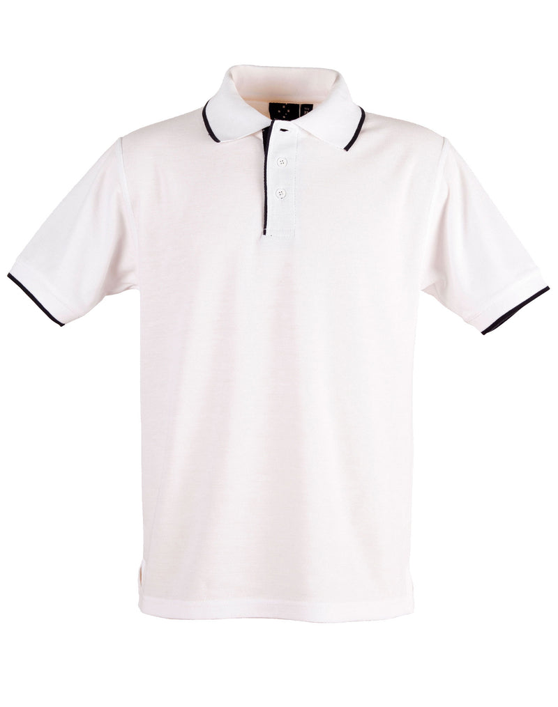 Winning Spirit -Men's Contrast Pique Short Sleeve Polo -PS08