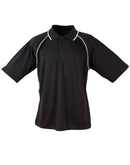 Winning Spirit-Men's CoolDry® Raglan Short Sleeve Contrast Polo-PS20-1st